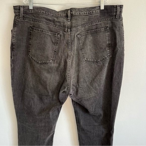 AF Womens 90s Straight Ultra High Rise Curve Love Jeans Black Plus Sz 35/20 - Picture 7 of 9